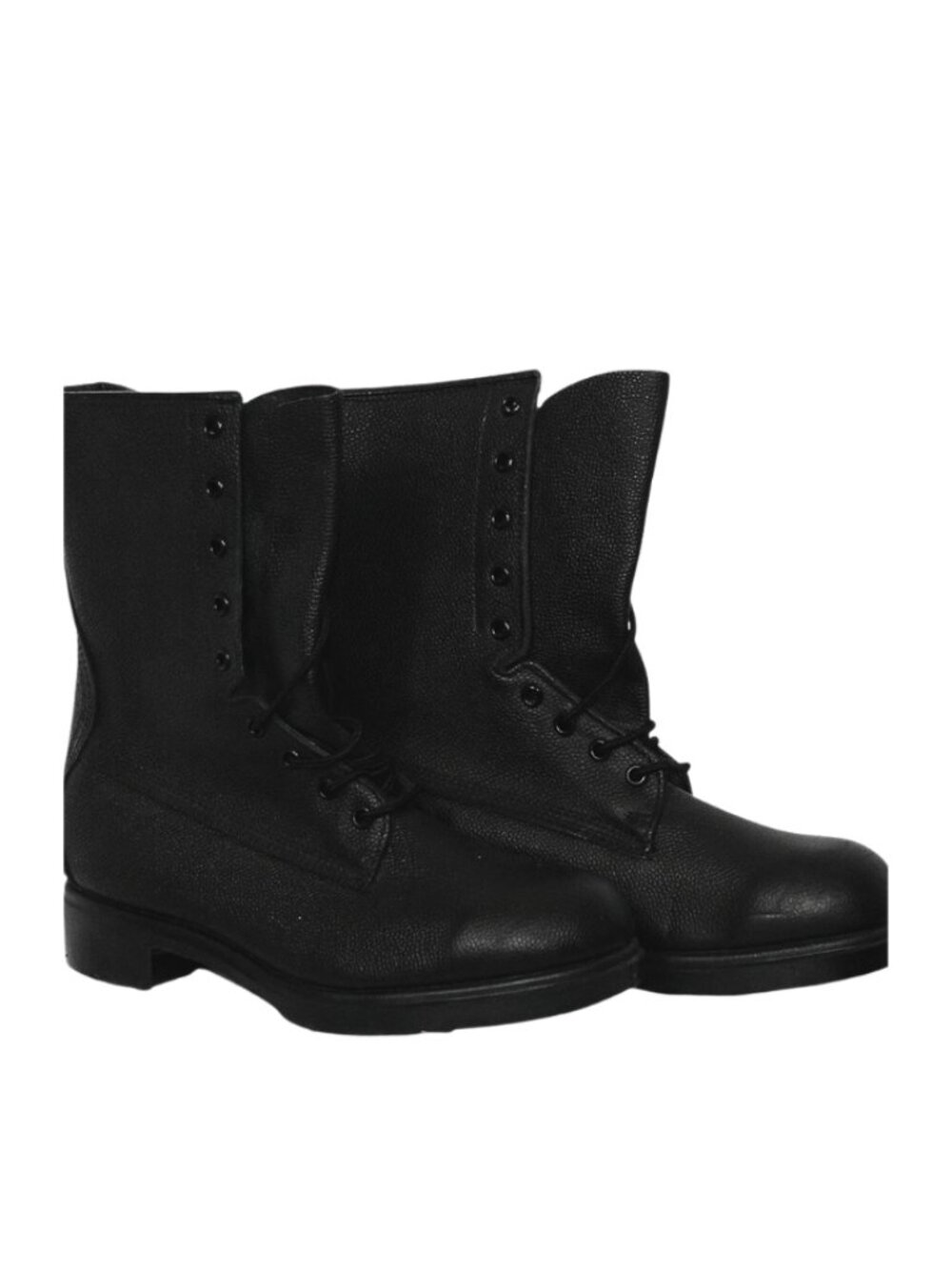 STC Men’s Black Leather Tactical Combat Work Boots Size 6.5M New